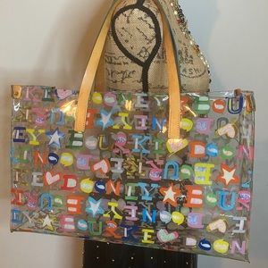Dooney & Bourke Clear Large Vintage Everyday Shopper - Rare